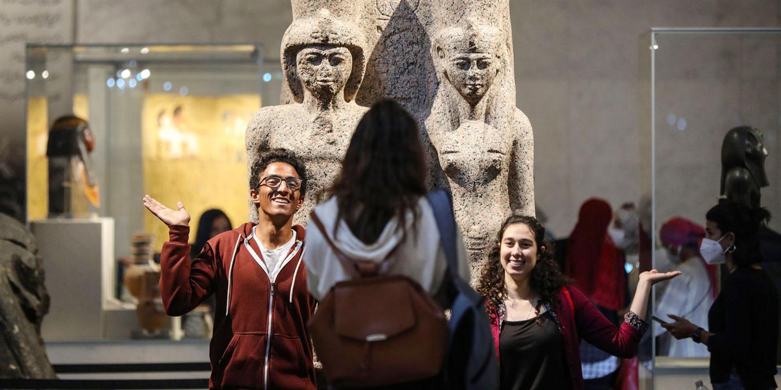 National Museum of Egyptian Civilization in Fustat on Day 9 of a private Cairo Nile Cruise and Abu Simbel tour