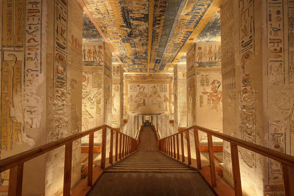 Valley of the Kings on the West Bank before sailing south on a Nile cruise