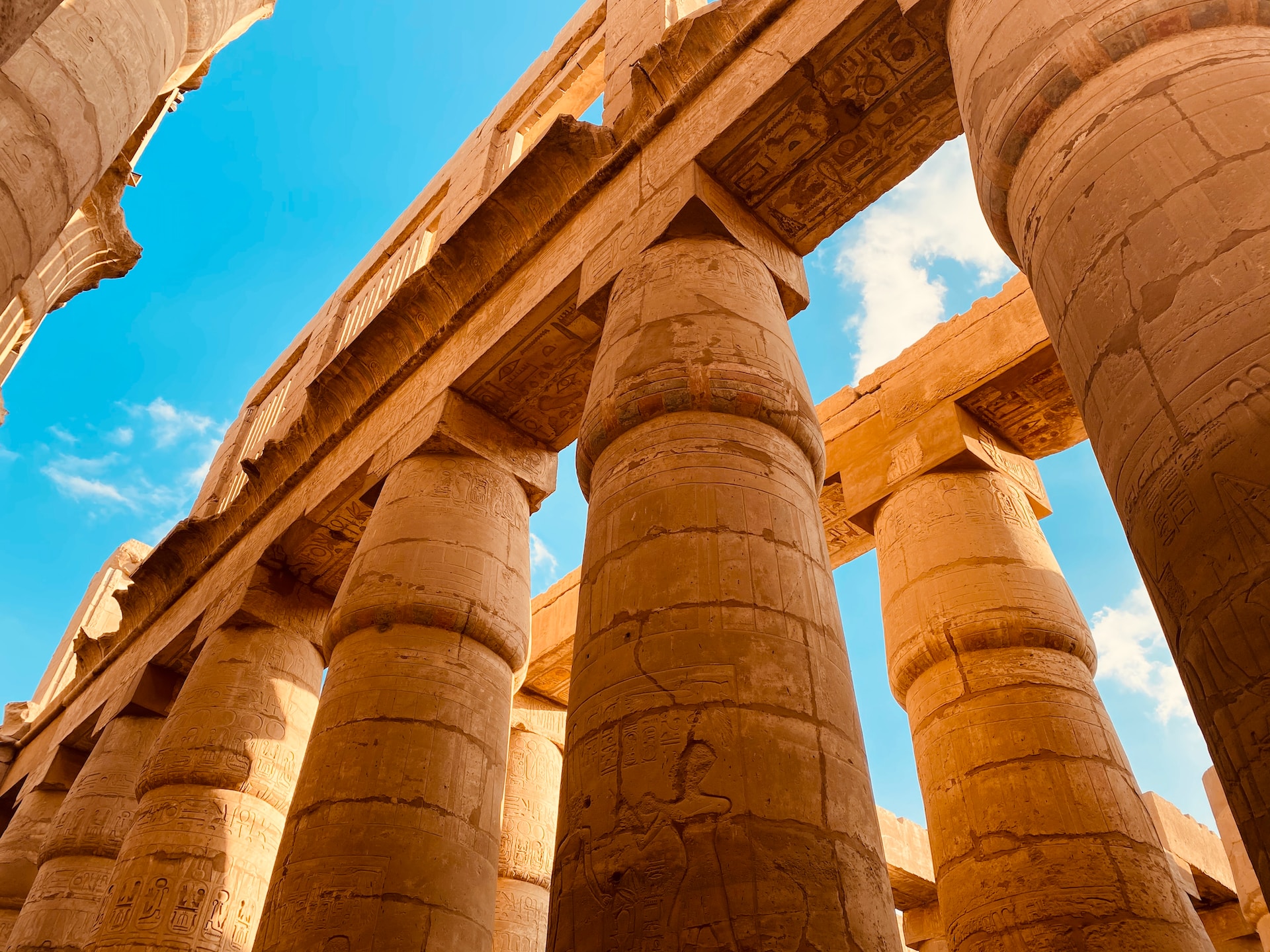 Karnak Temple in Luxor before boarding a four-night Nile cruise