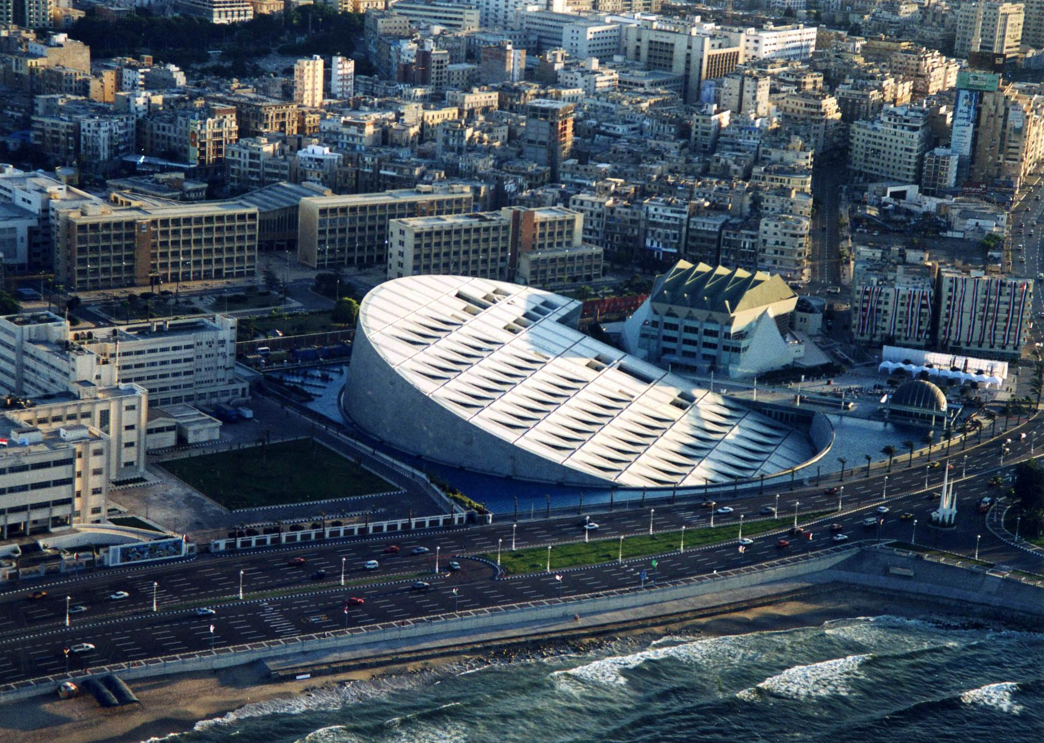 Bibliotheca Alexandrina on the Mediterranean coast