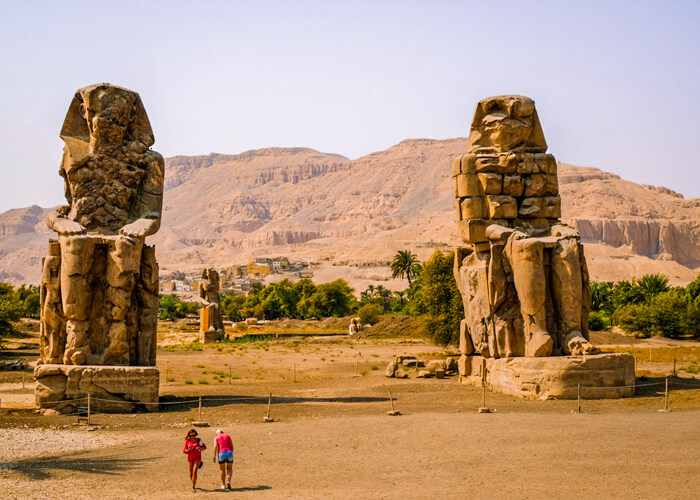 The Colossi of Memnon on Luxor's West Bank
