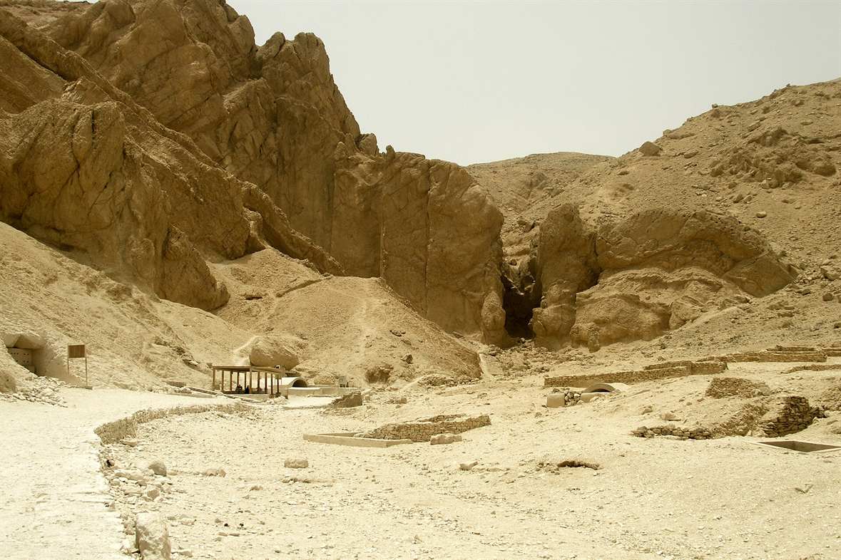 View across the Valley of the Queens on Luxor's West Bank