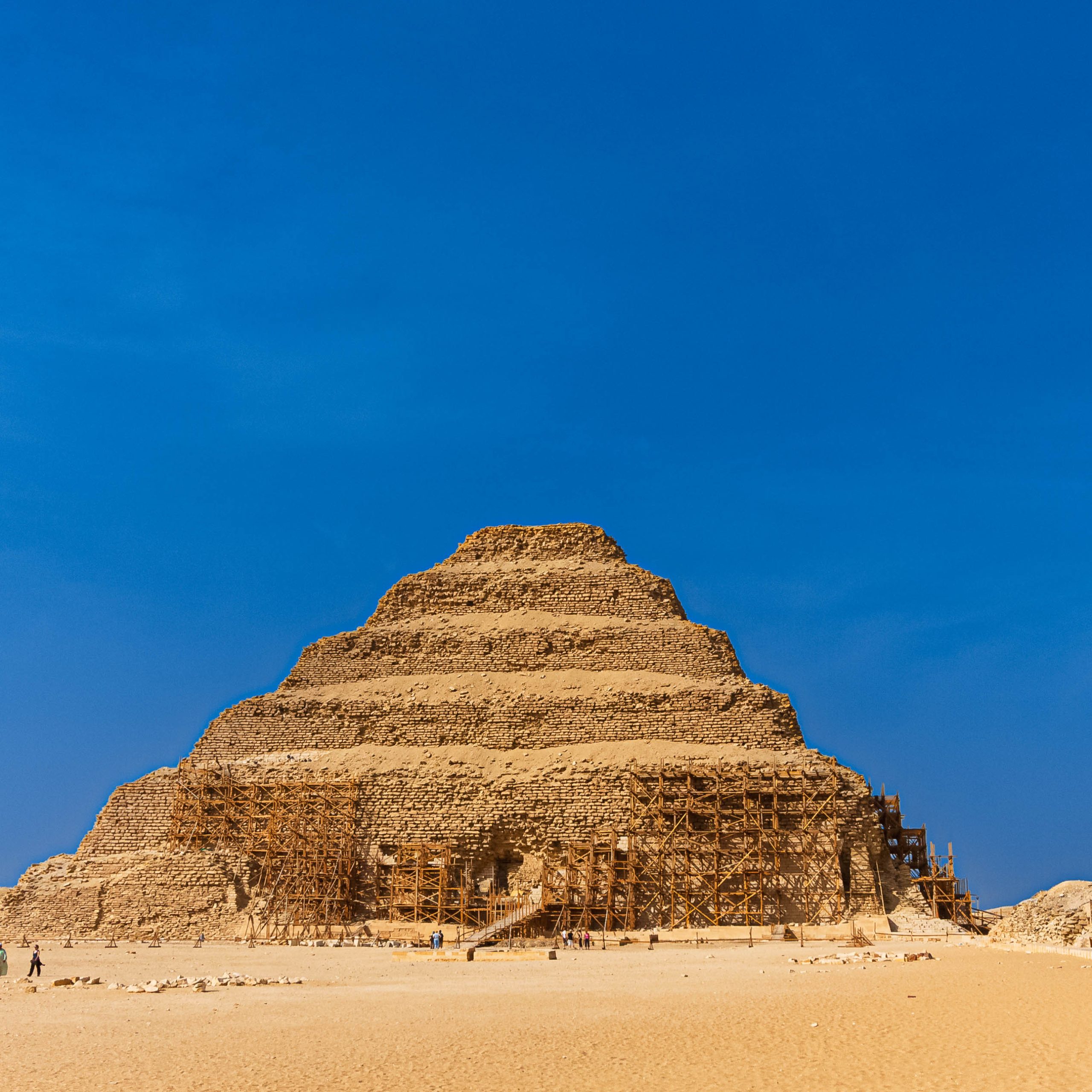 Step Pyramid of Djoser at Saqqara on a clear day