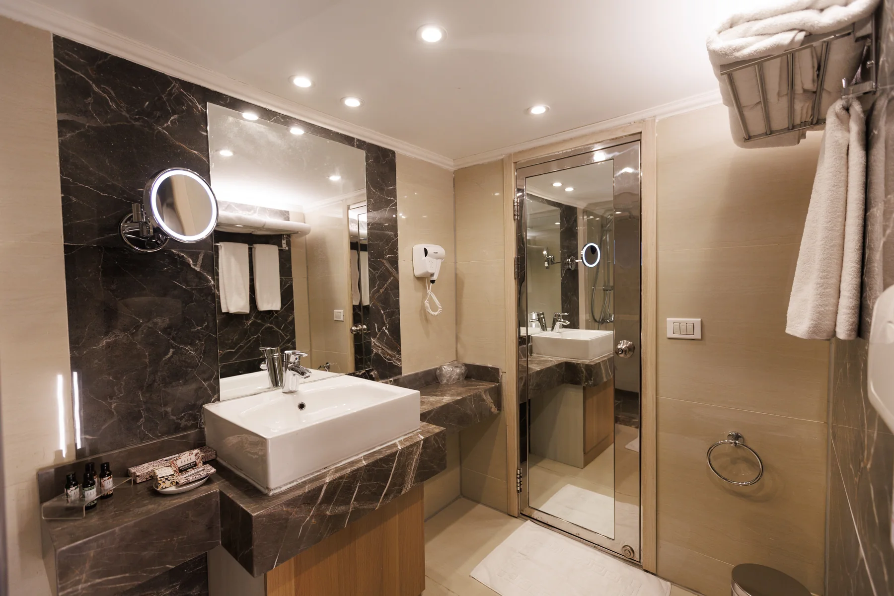 Bathroom aboard M/S Alma Nile Cruise