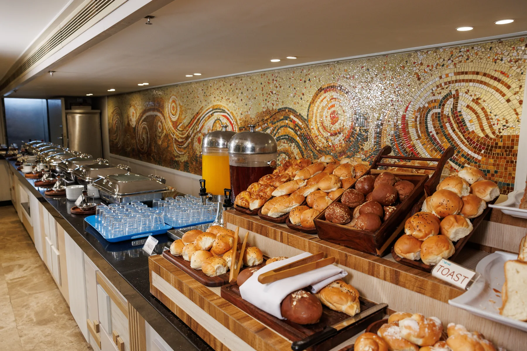 Breakfast presentation aboard M/S Alma Nile Cruise