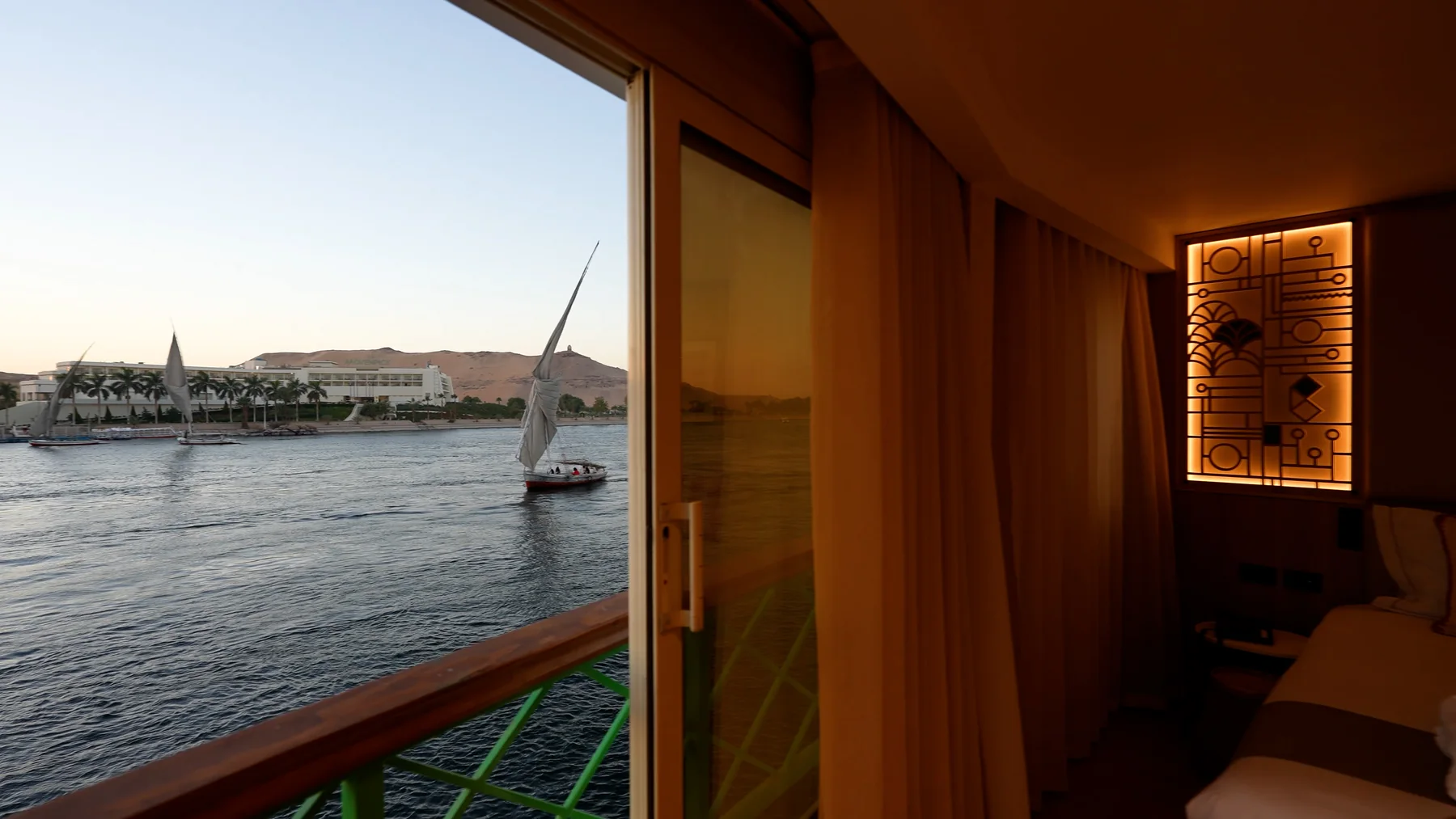 River-view cabin interior aboard M/S Alma Nile Cruise