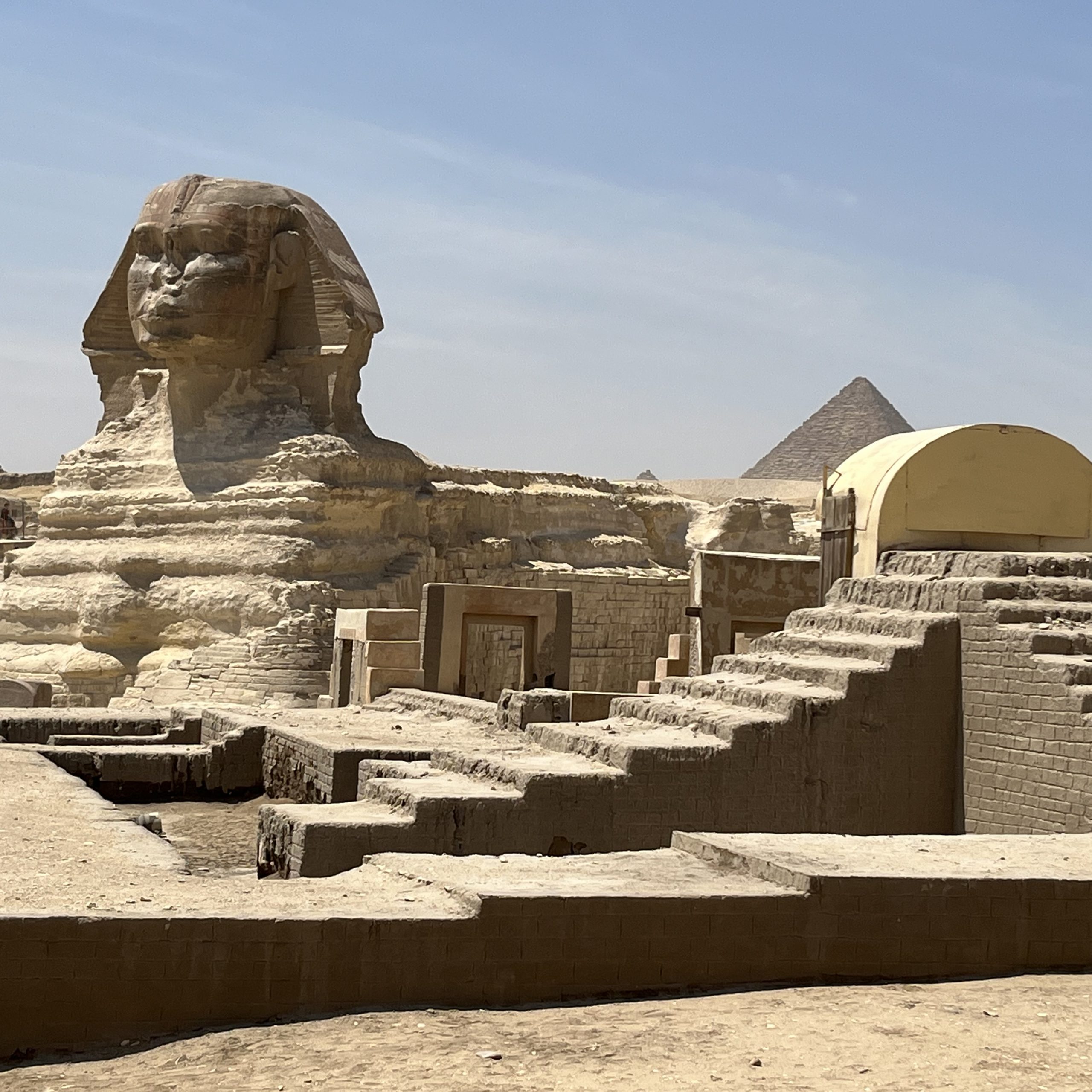 Great Sphinx on the Giza Plateau during a private Cairo airport layover tour