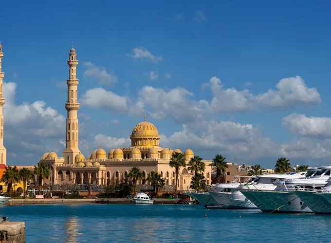 Hurghada marina on the Red Sea finale of a private 11 day Cairo, Nile cruise and Hurghada tour