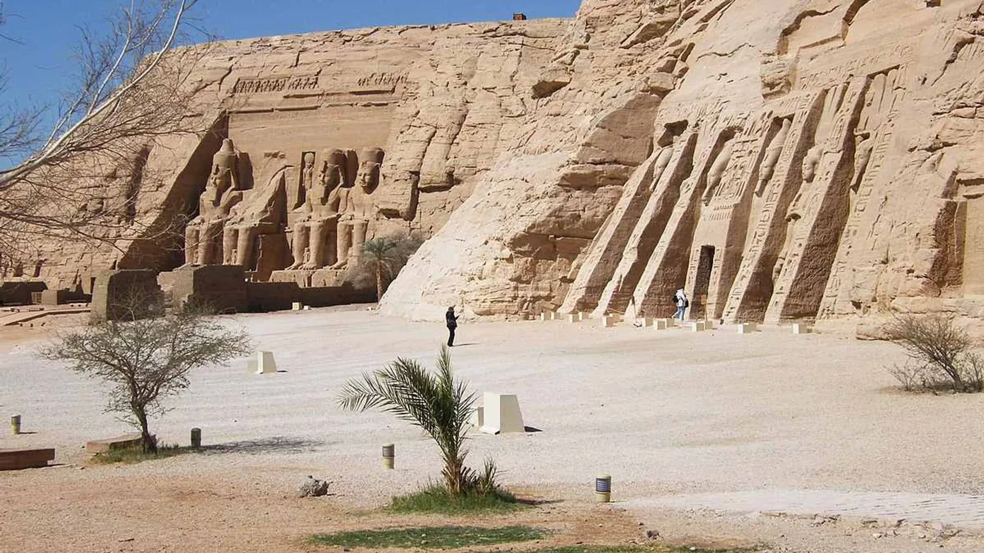 Abu Simbel temples on a dedicated private road day