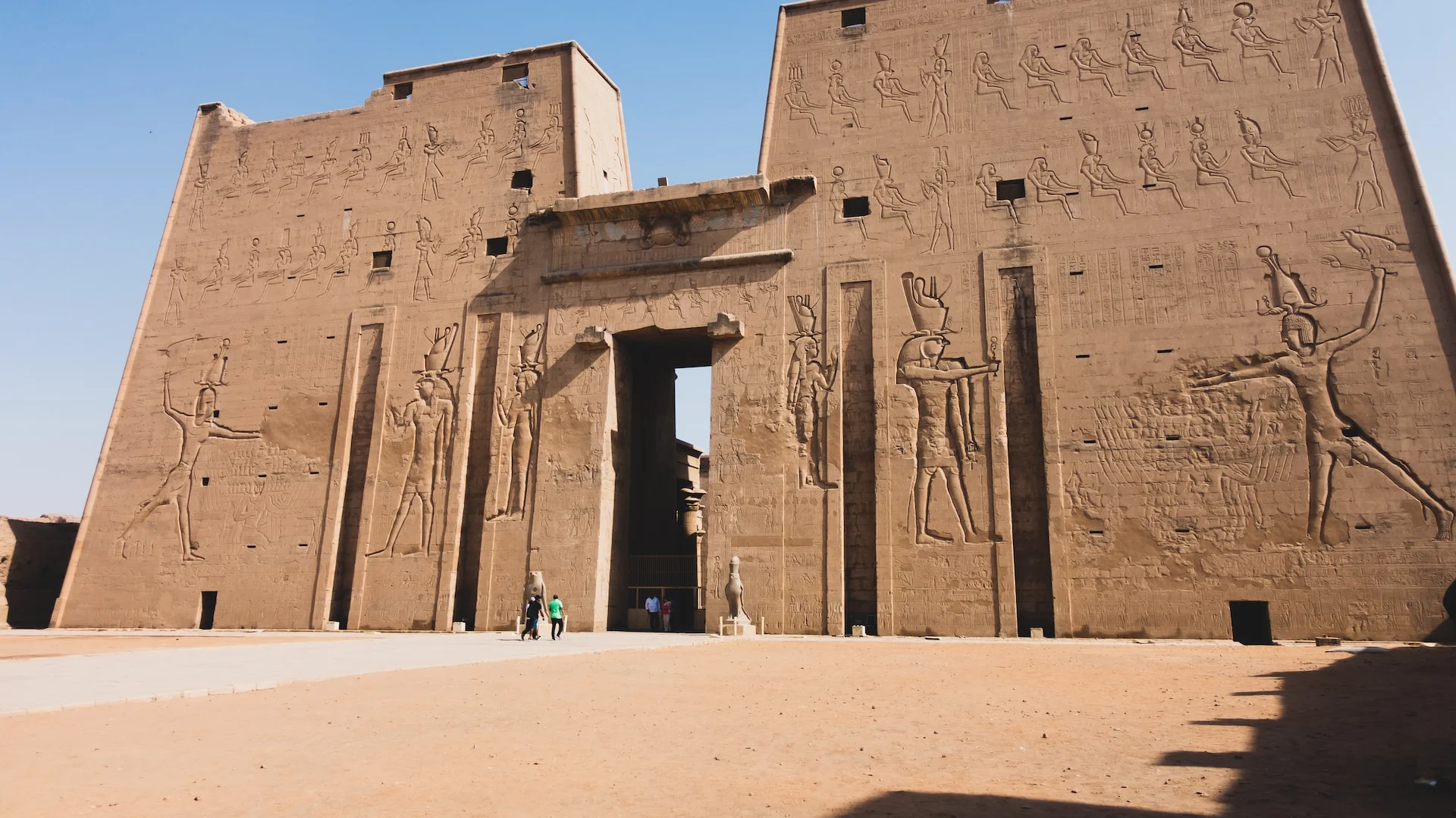 Edfu Temple on the private Aswan to Luxor road route