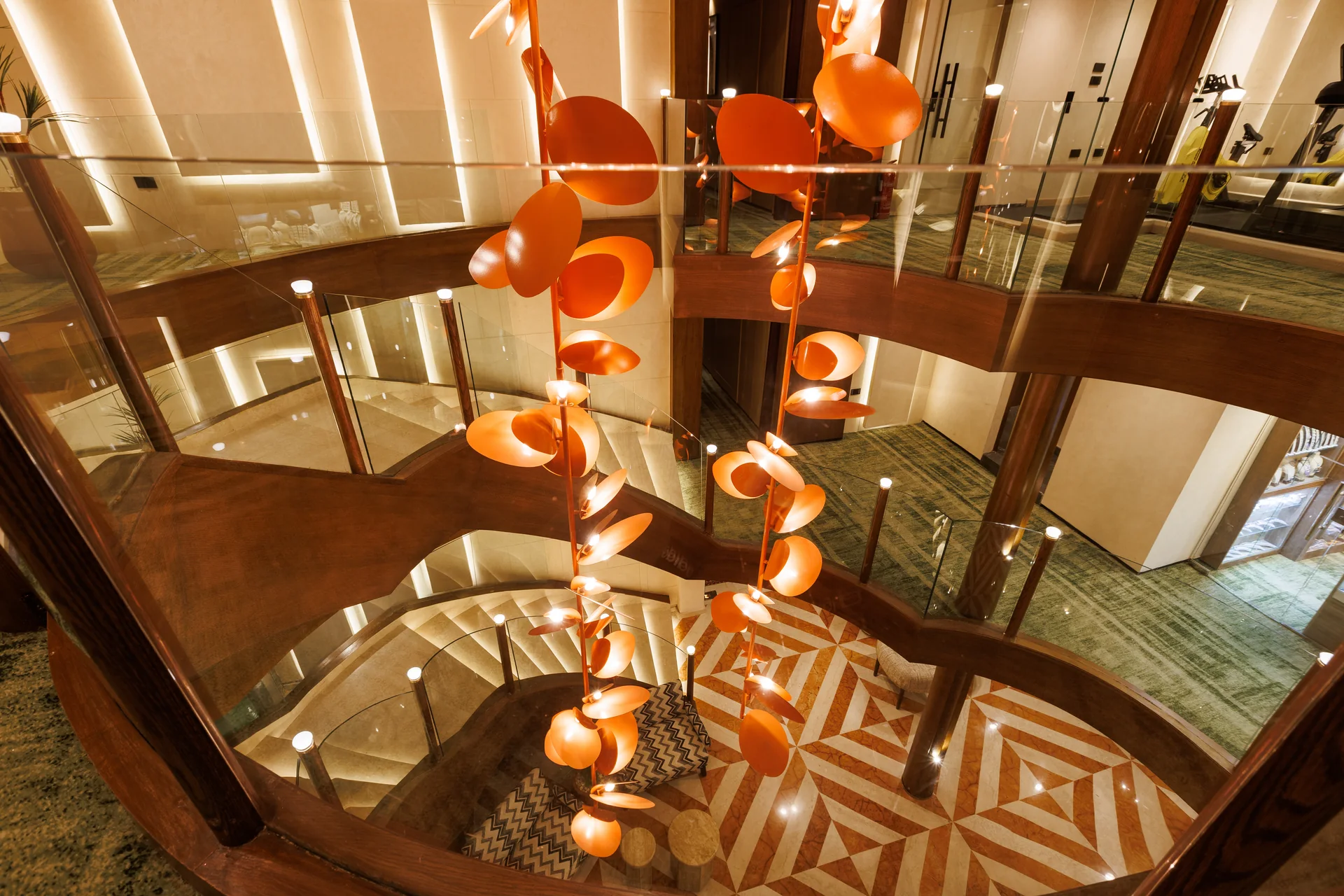 Atrium aboard M/S Esmeralda Nile Cruise