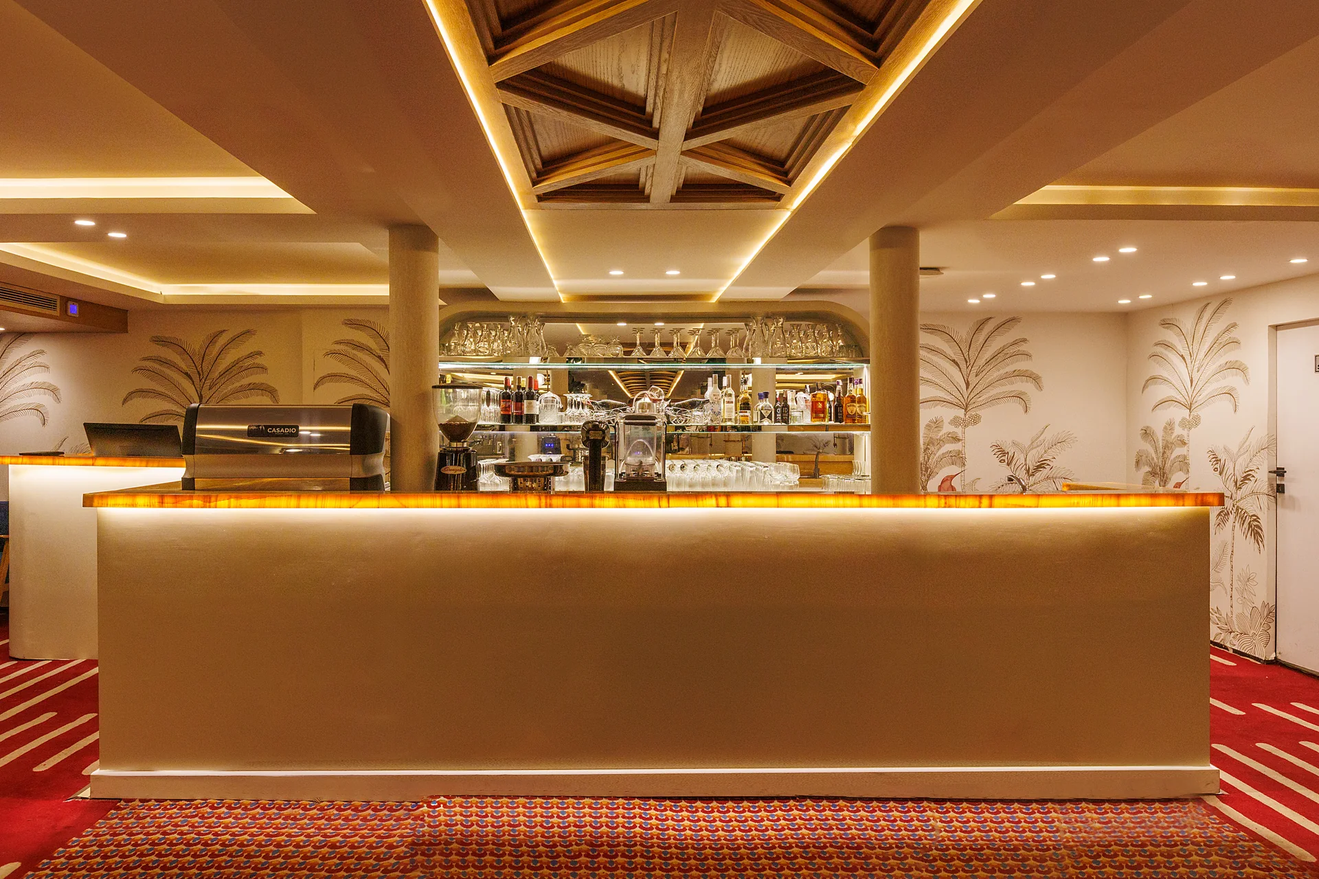 Bar area aboard M/S Esmeralda Nile Cruise