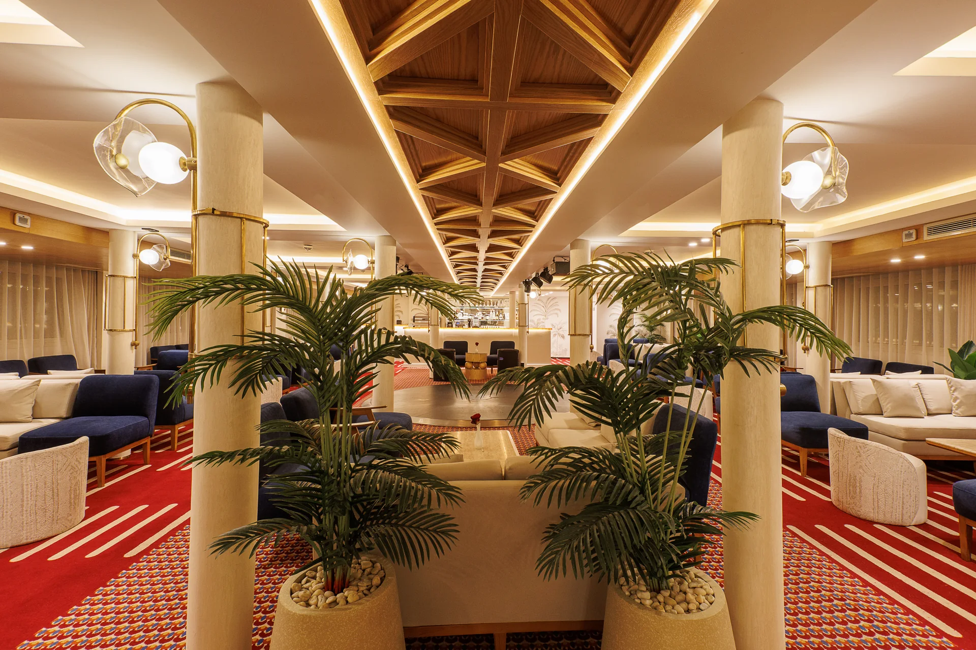 Lounge aboard M/S Esmeralda Nile Cruise