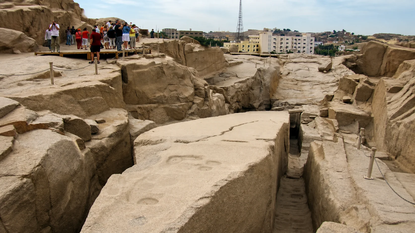 The Unfinished Obelisk in Aswan's ancient granite quarries