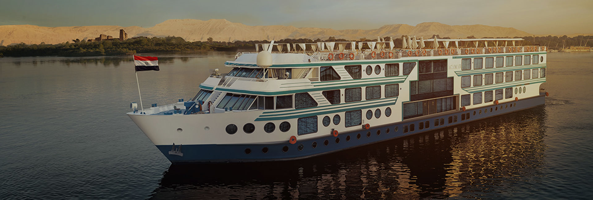 Acamar Nile Cruise sailing on the Nile