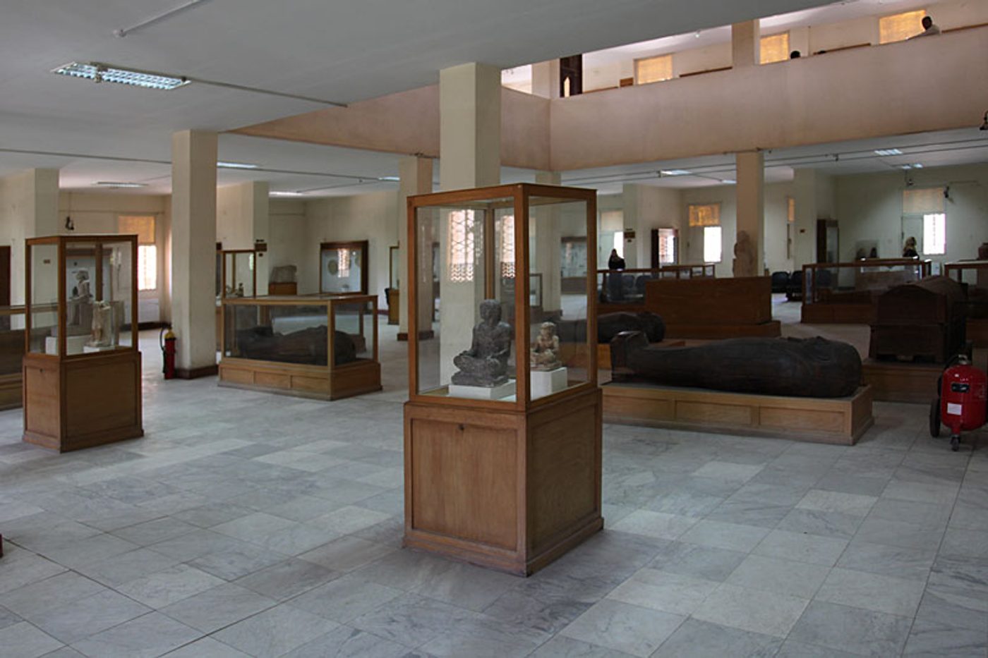 Interior gallery of the Beni Suef Museum in Egypt