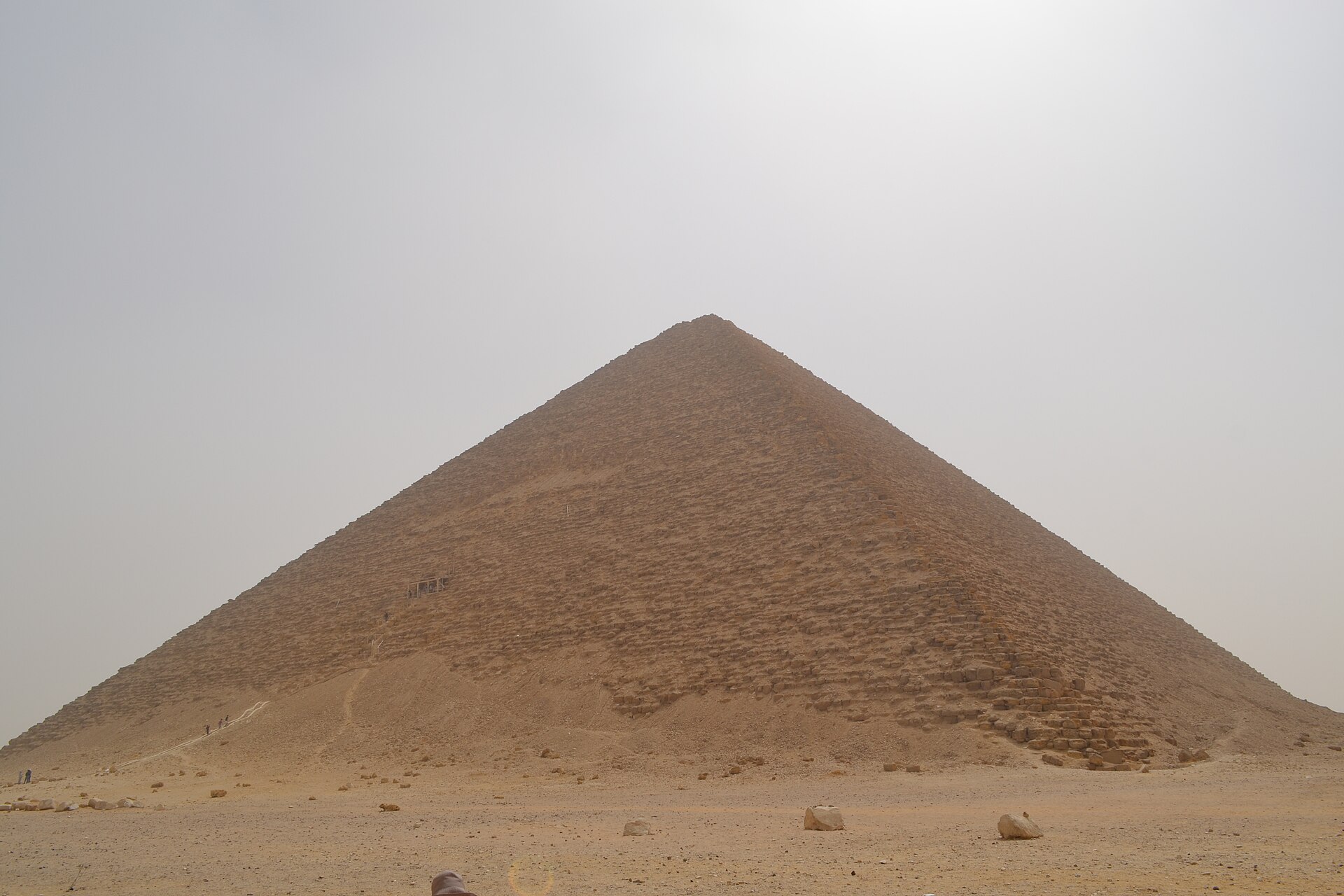 Red Pyramid at Dahshur archaeological site south of Cairo