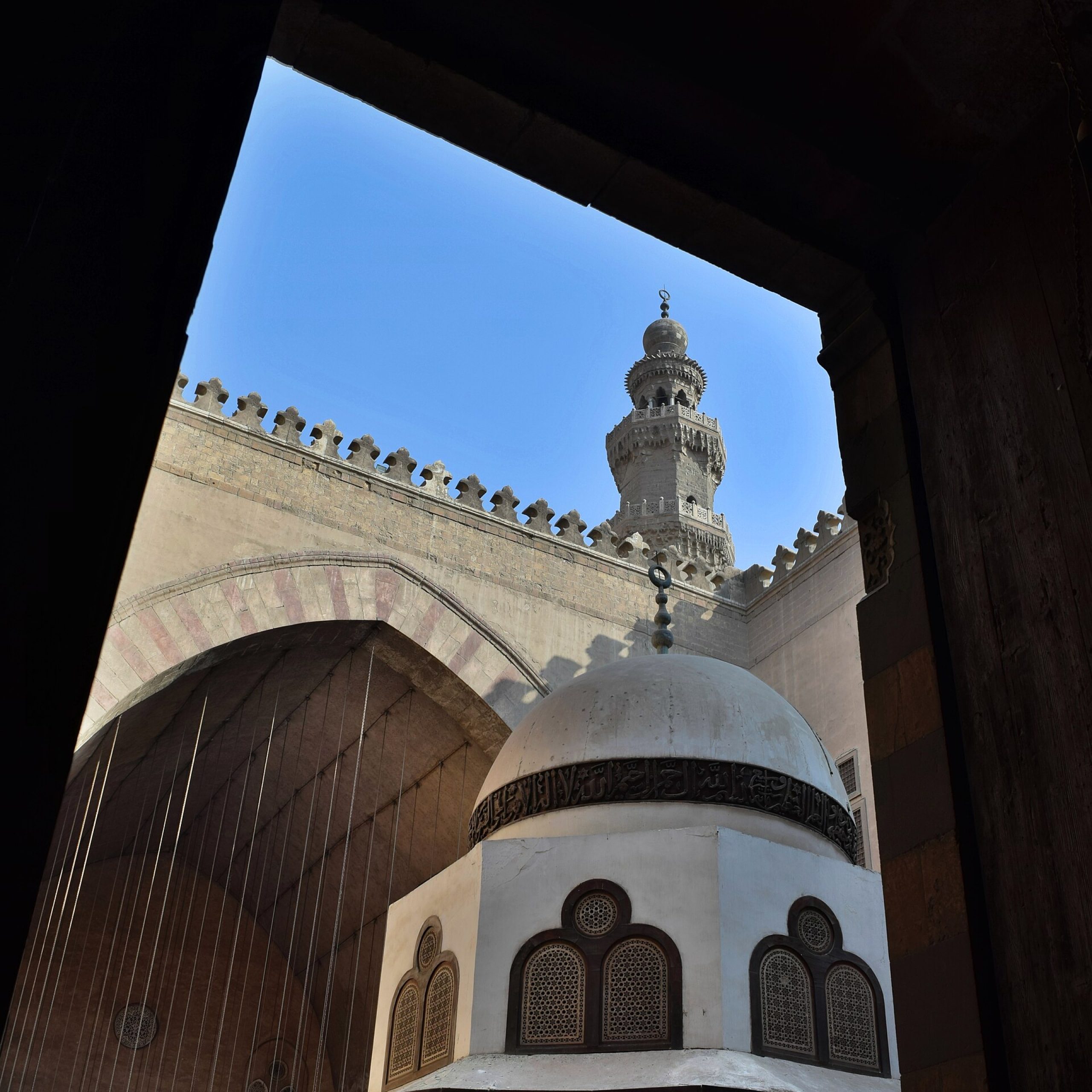 Sultan Hassan Mosque and Madrasa in historic Cairo