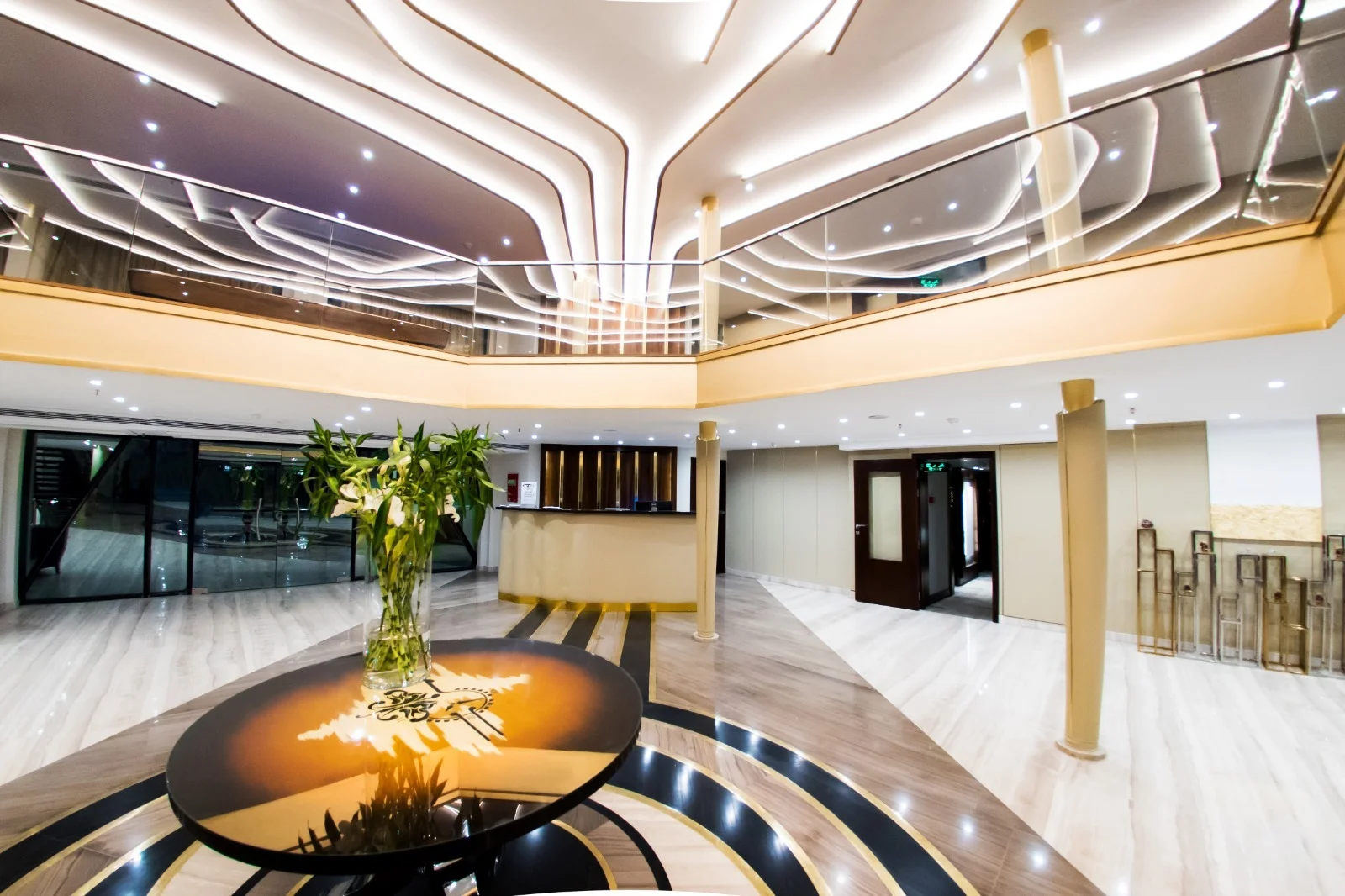 Swimming pool aboard Concerto II Nile Cruise