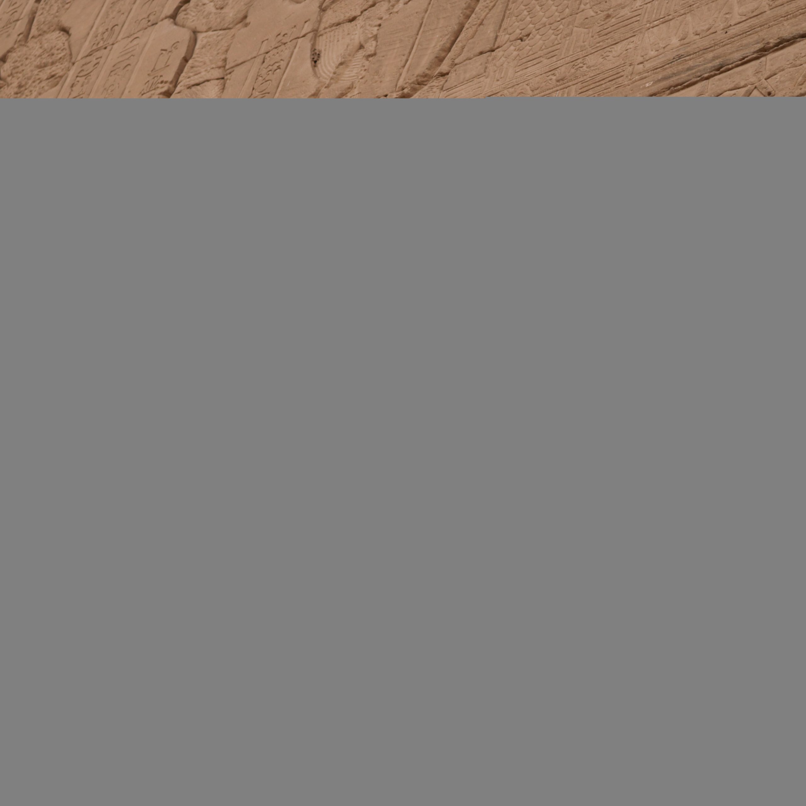 Columns at Dendera Temple near Qena Egypt