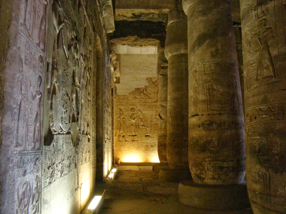 Temple of Seti I at Abydos during the private heritage day from Luxor