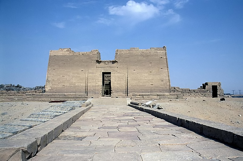 Entrance to Kalabsha Temple on Lake Nasser near Aswan