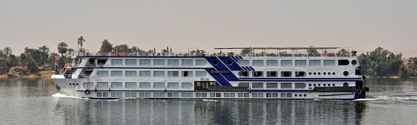 M/S Radamis II sailing on the Nile near Aswan