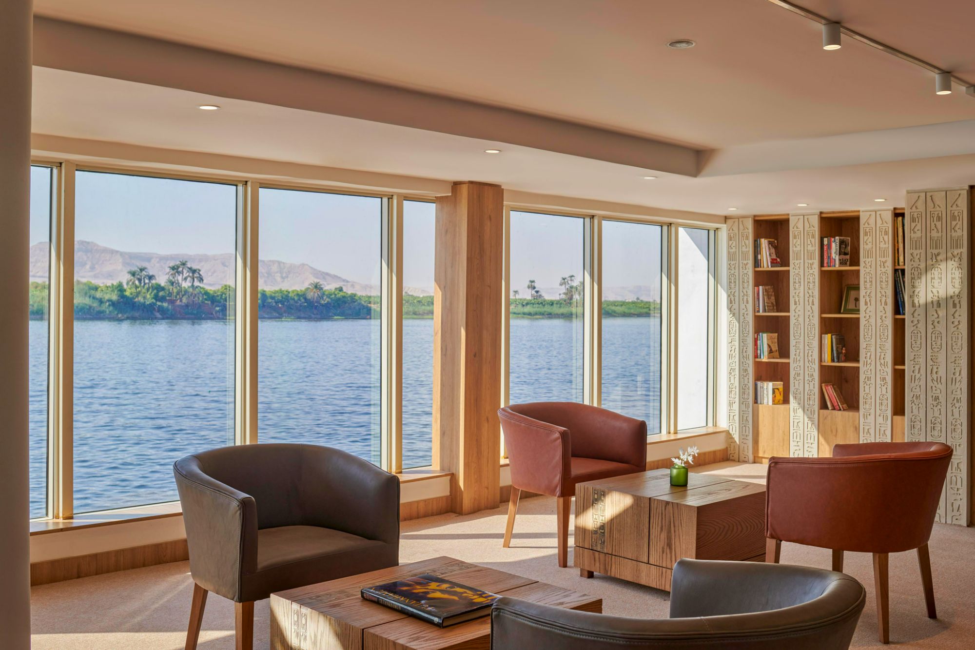 Guest cabin aboard Movenpick Royal Lotus Nile Cruise