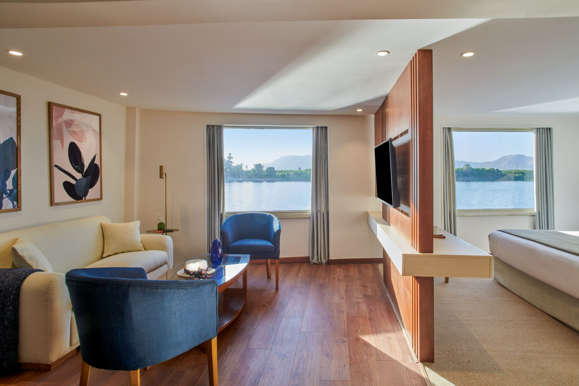 Pool and sundeck aboard Movenpick Royal Lotus Nile Cruise
