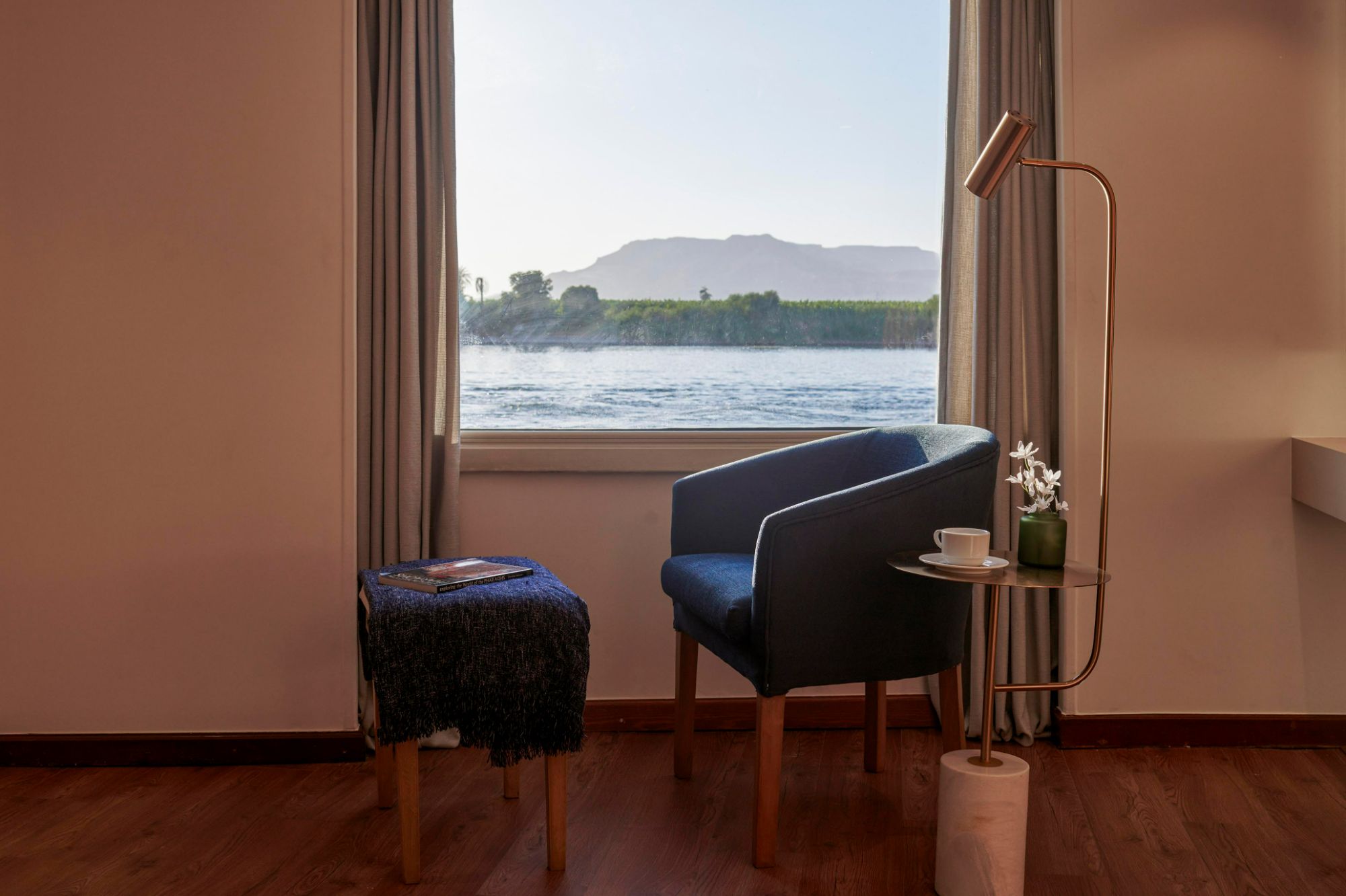 Sundeck views aboard Movenpick Royal Lotus Nile Cruise