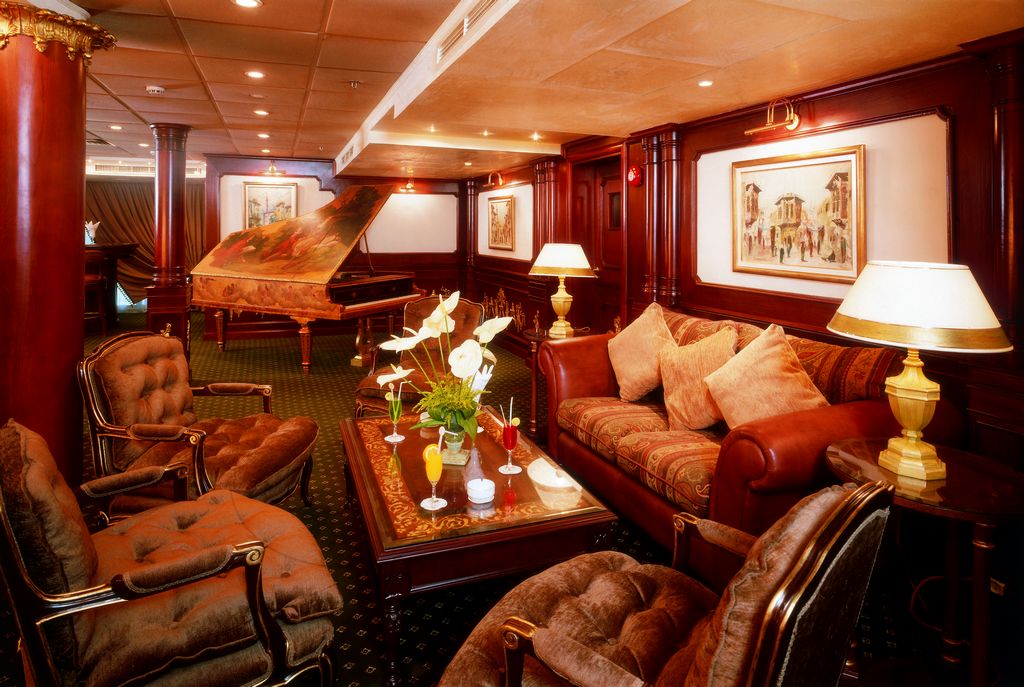 Lounge seating aboard Royal Princess Nile Cruise
