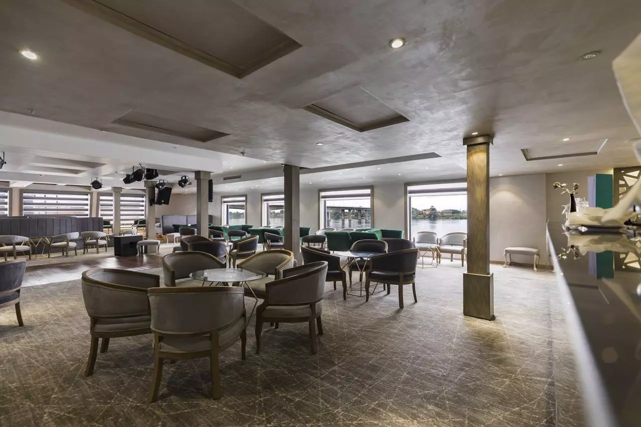 Dining room aboard M/S Semiramis II Nile Cruise