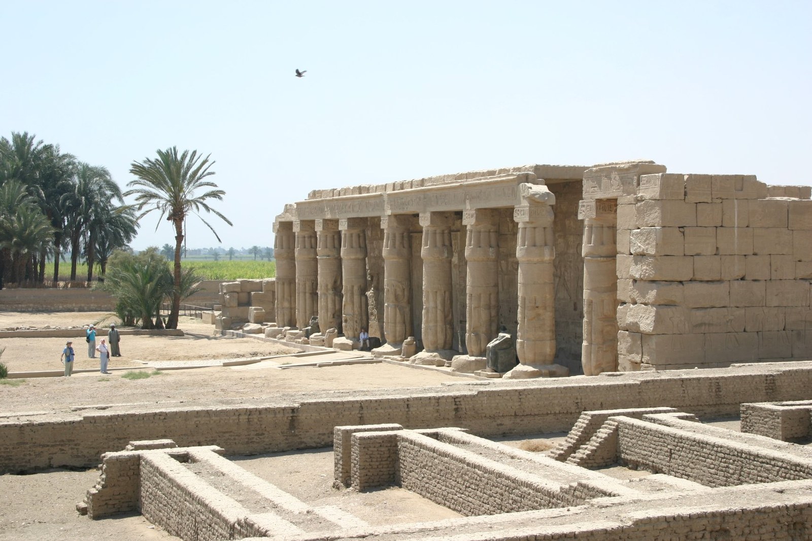 Seti I Temple remains at Qurna near Luxor