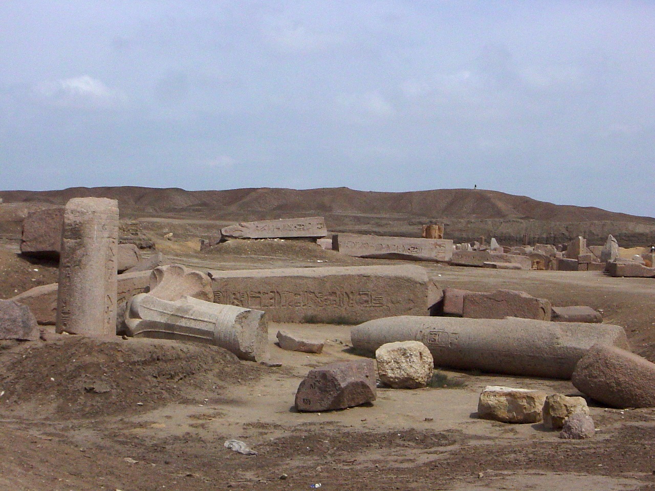 Ruins of Tanis at San El-Hagar in the eastern Nile Delta
