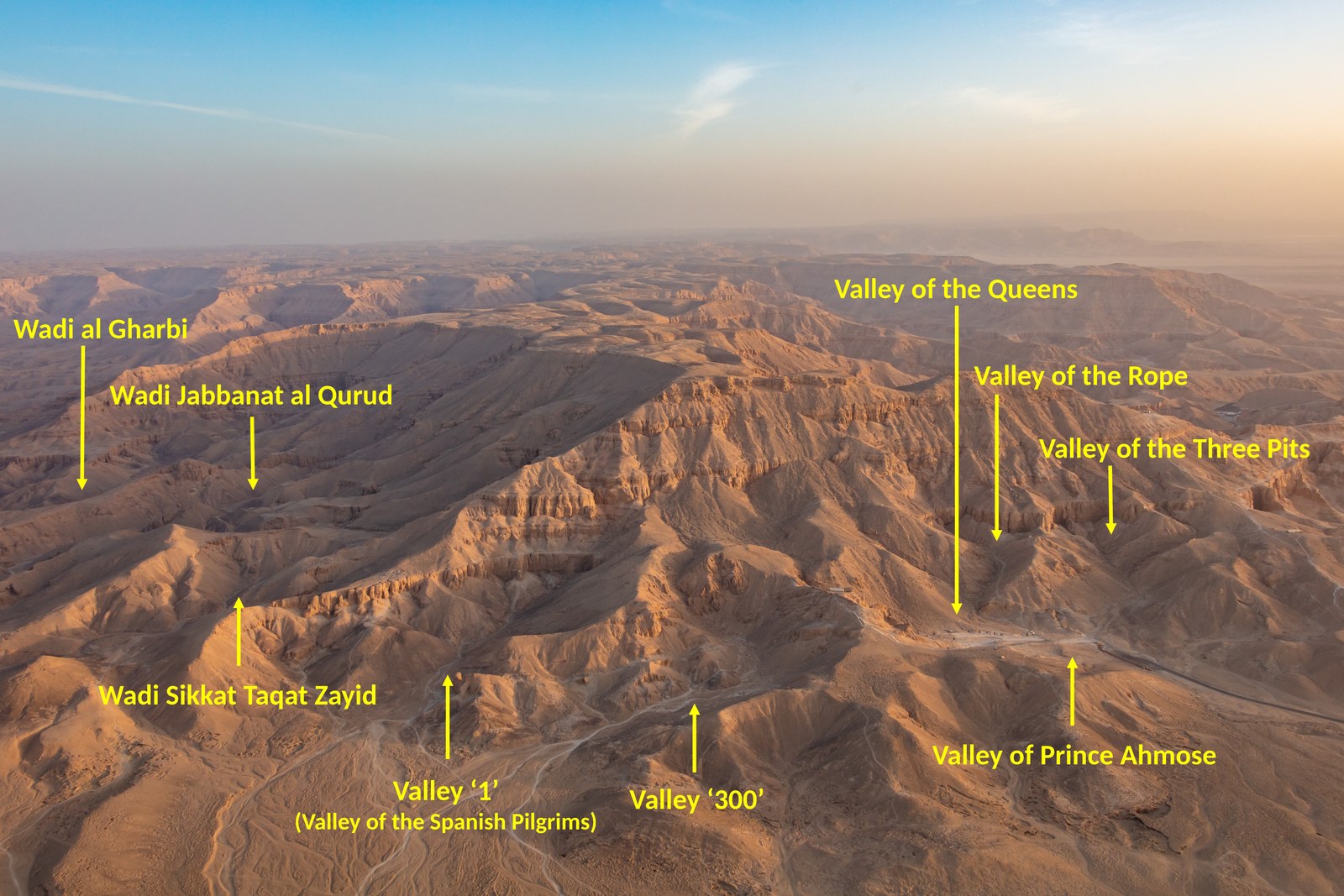 Western Valley landscape near Luxor